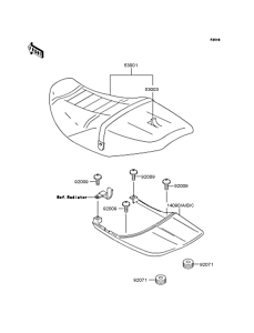 ZR400 Сиденье