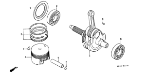 XR600R Piston / crankshaft