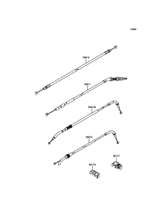 ZR800 Тросы управления