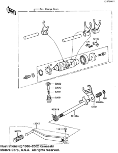 KL250 Переключатель передач