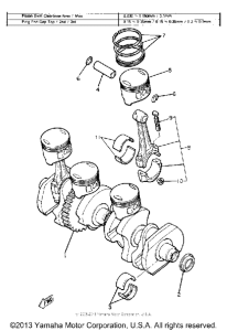 XJ650G Crankshaft-piston