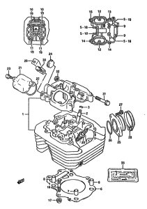 DR350 Головка цилиндров