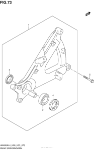 AN400Z (ABS) Rear Swingingarm