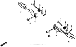 XL185 Подножки