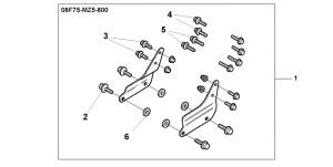 VF750C Backrest stay