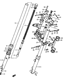 SP370 Вилка передней оси