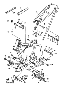 WR400F Frame comp