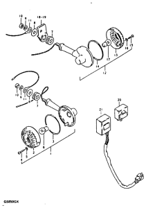 GS850 Поворотники