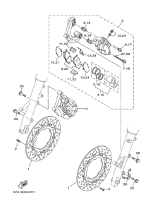 XP500A Передний суппорт