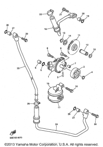 YZ400FK Масляный насос