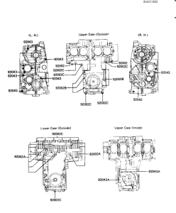 KZ1100 Crankcase bolt & stud pattern