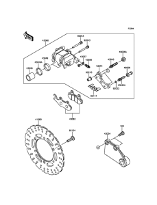 ER300 Задний тормоз