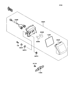 ZX1100 Задний фонарь