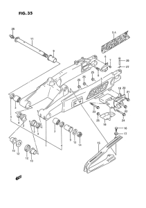 RMX250 Маятник задний