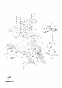 XT660Z (ABS) Taillight unit ass`y