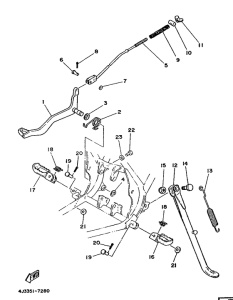 DT125MX Stand. footrest