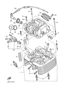 SRX400 Головка цилиндра