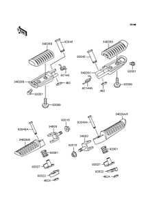 ZR400 Подножки