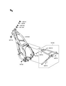 RM-Z250 Frame comp