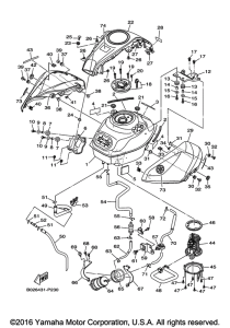 YZFR3GGY Топливный бак