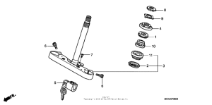 VTX1300T Траверса нижняя