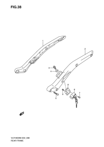VLR1800 Задняя рама в сборе