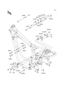 EJ650 Рама ,крепежные детали