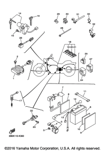 XVS650 Электрика 1