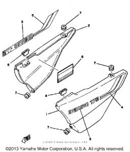 DT175H Боковые обтекатели
