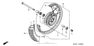 CB250 Переднее колесо