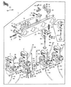 KZ1000 Carburetor assy