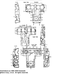 KZ650 Crankcase bolt & stud pattern