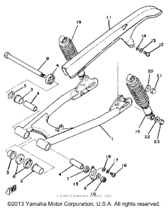 SR250TH Задний рычаг подвески