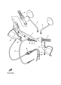 DT200R ｽﾃｱﾘﾝｸﾞﾊﾝﾄﾞﾙ.ｹｰﾌﾞﾙ