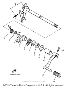 XJ550RJ Shift shaft pedal