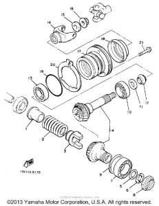XVZ13UC Промежуточный ведущий вал