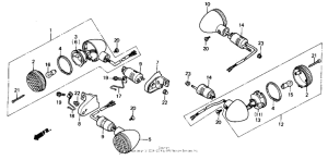 VT700C Задний фонарь