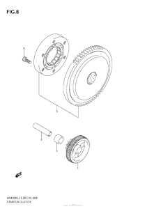 AN400 (ABS) Муфта стартера
