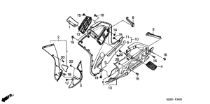 NSR125R Нижний обтекатель