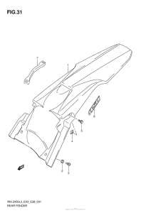 RM-Z450 Задний бампер