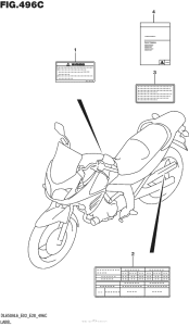 DL650 (ABS) Label (Dl650Al6 E03)