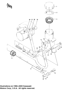 KZ1000 Задний тормозной цилиндр