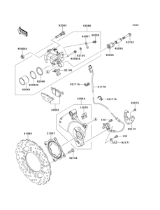 ZR800 Задний тормоз