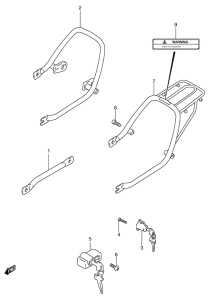 GS125 Багажник