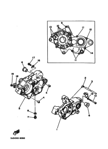 YZ125 YZ125B YZ125B1 Картер двигателя