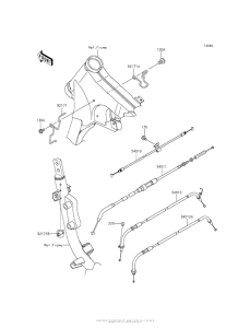 VN900 Тросы управления