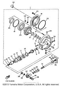 XV1100DC Ведущий вал