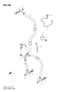 AN400 Передние тормозные трубки