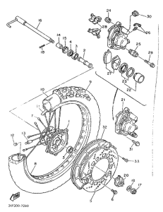 XT600 Переднее колесо