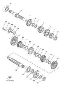YBR250 Трансмиссия